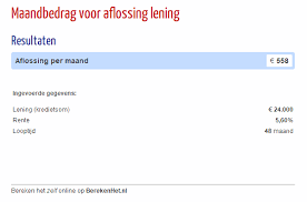 hypotheek berekenen met lening