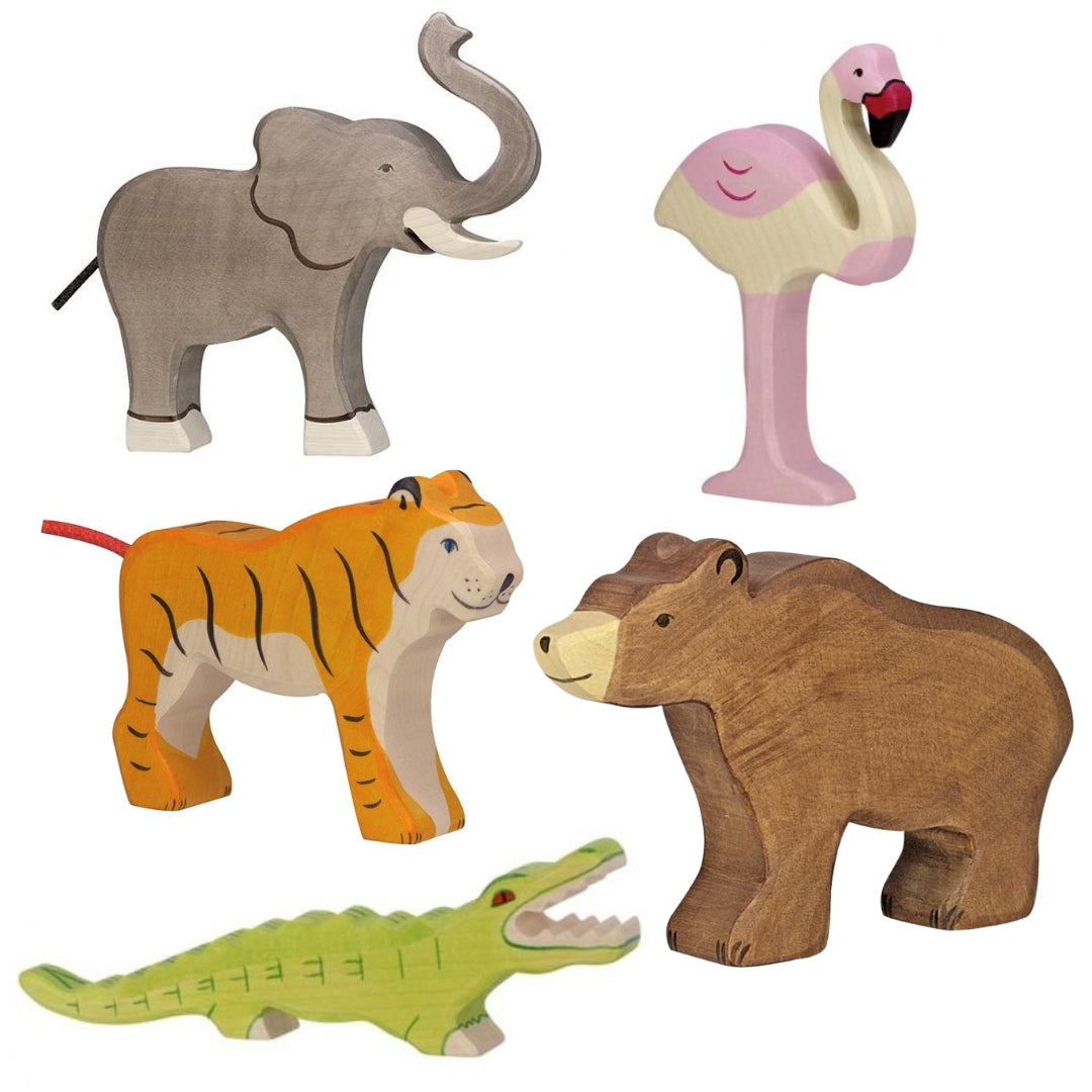 holztiger boerderijdieren